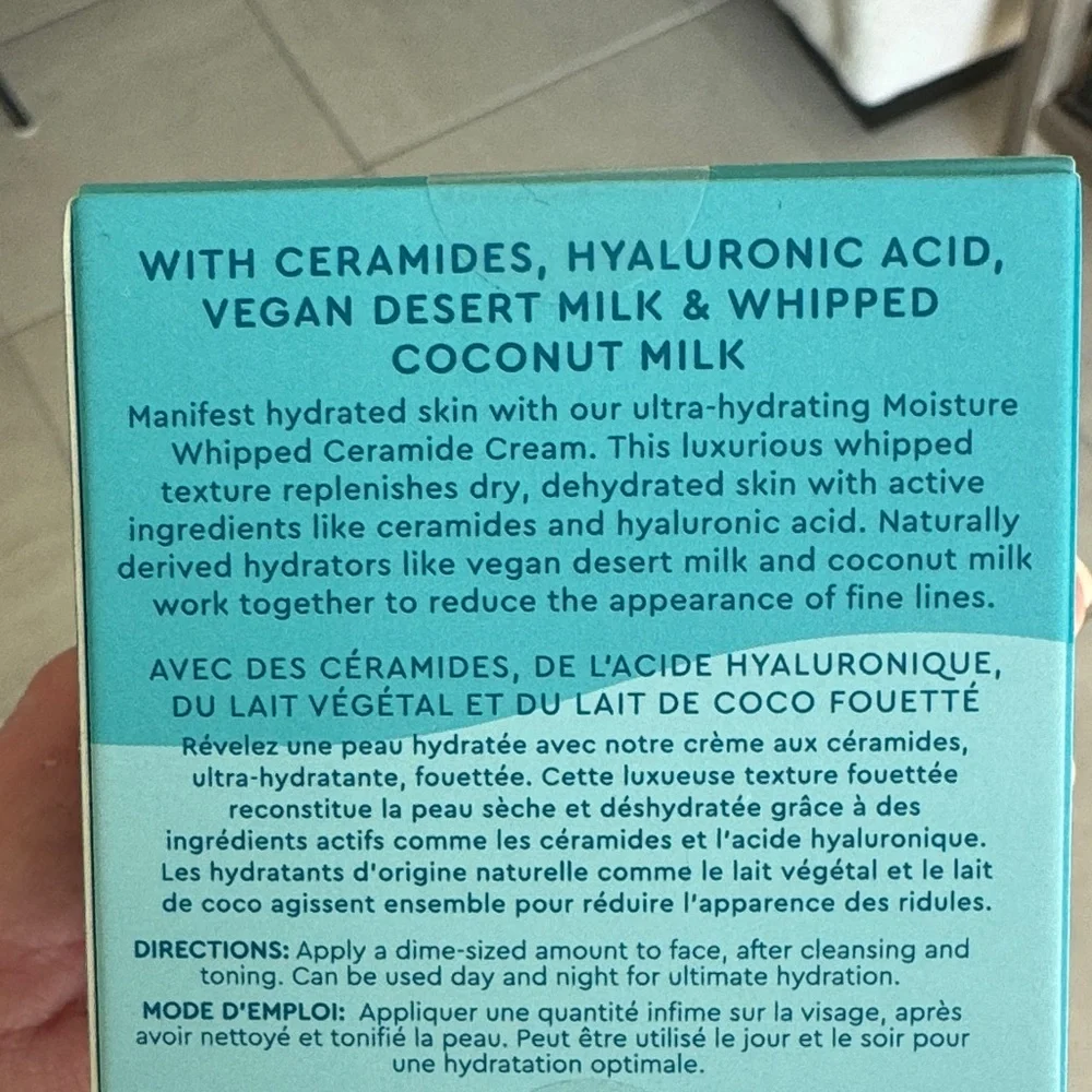 Kopari Moisture Whipped Ceramide Cream - full size NWT